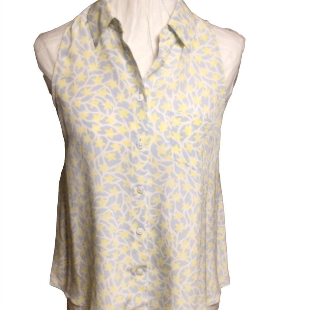 - Equipment Femme silk collared tank top blouse NEW without Tag size med…